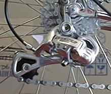 Derailleur rear mech retracted