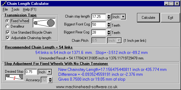 chainstay length accurate to 12th decimal place of an inch!