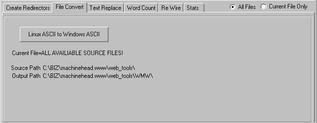 Webmasters Weaponry - File conversion